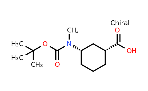 CAS 511547-46-9 | (1R,3S)-3-{[(tert-butoxy)carbonyl](methyl)amino}cyclohexane-1-carboxylic acid