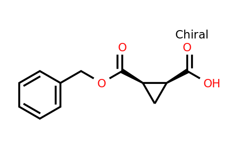 CAS 53229-58-6 | (1S,2R)-rel-2-[(benzyloxy)carbonyl]cyclopropane-1-carboxylic acid