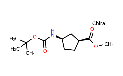 CAS 688810-05-1 | methyl cis-3-{[(tert-butoxy)carbonyl]amino}cyclopentane-1-carboxylate