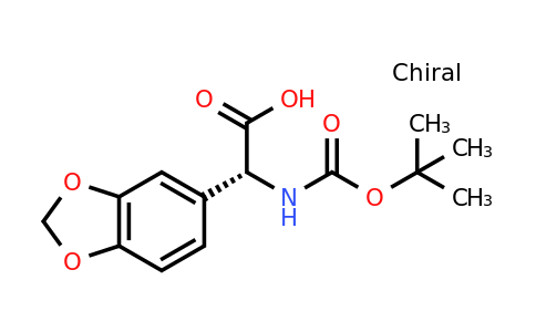 CAS 73101-12-9 | (R)-Benzo[1,3]dioxol-5-YL-tert-butoxycarbonylamino-acetic acid