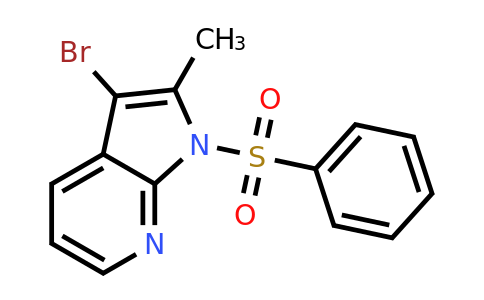 CAS 744209-37-8 | 3-Bromo-2-methyl-1-(phenylsulfonyl)-1H-pyrrolo[2,3-B]pyridine