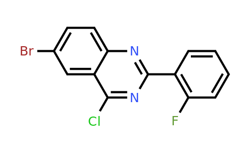 CAS 760947-12-4 | 6-Bromo-4-chloro-2-(2-fluorophenyl)quinazoline
