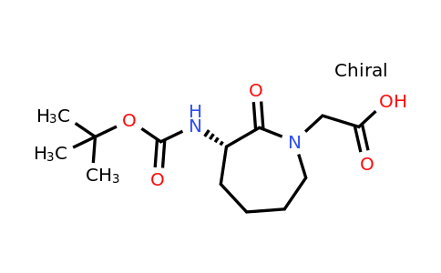 CAS 79839-29-5 | (S)-2-(3-((tert-Butoxycarbonyl)amino)-2-oxoazepan-1-yl)acetic acid