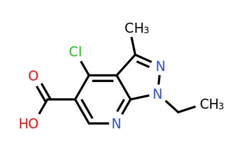 CAS 851520-85-9 | 4-chloro-1-ethyl-3-methyl-1H-pyrazolo[3,4-b]pyridine-5-carboxylic acid