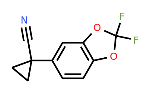 1-(2,2-Difluorobenzo[D][1,3]dioxol-5-YL)cyclopropanecarbonitrile