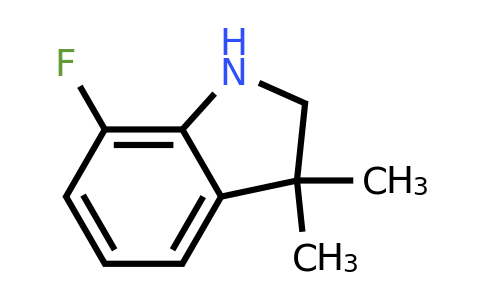 CAS 866208-25-5 | 7-fluoro-3,3-dimethylindoline