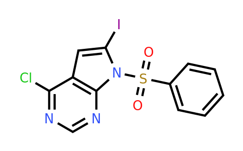 CAS 876343-09-8 | 4-Chloro-6-iodo-7-phenylsulfonyl-7H-pyrrolo[2,3-D]pyrimidine
