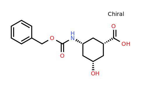 CAS 882855-68-7 | rel-(1S,3R,5S)-3-{[(benzyloxy)carbonyl]amino}-5-hydroxycyclohexane-1-carboxylic acid