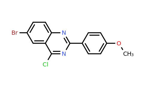 CAS 885277-19-0 | 6-Bromo-4-chloro-2-(4-methoxy-phenyl)-quinazoline