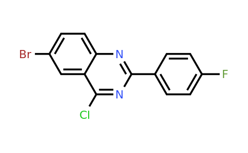 CAS 885277-35-0 | 6-Bromo-4-chloro-2-(4-fluorophenyl)quinazoline