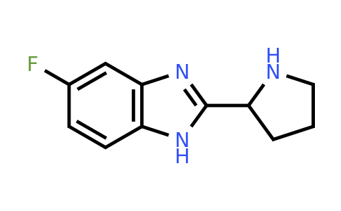 CAS 885277-90-7 | 5-Fluoro-2-pyrrolidin-2-YL-1H-benzoimidazole