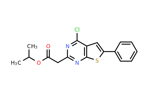 CAS 885460-48-0 | Isopropyl 2-(4-chloro-6-phenylthieno[2,3-D]pyrimidin-2-YL)acetate