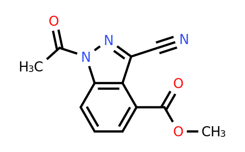 CAS 887577-74-4 | Methyl 1-acetyl-3-cyano-indazole-4-carboxylate