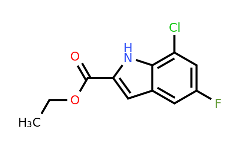 CAS 887578-55-4 | Ethyl-5-fluoro-7-chloro-indole-2-carboxylate