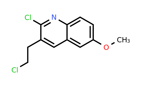 CAS 887581-15-9 | 2-Chloro-3-(2-chloroethyl)-6-methoxyquinoline