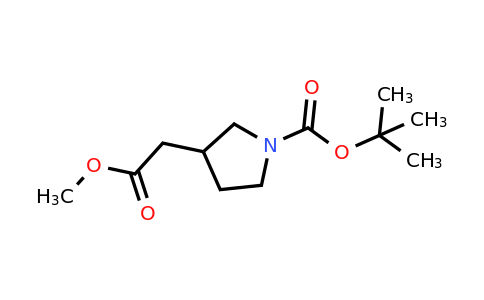 CAS 890849-27-1 | 3-Pyrrolidineacetic acid, 1-[(1,1-dimethylethoxy)carbonyl]-, methyl ester