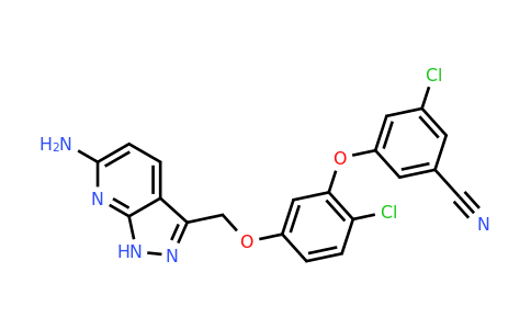 CAS 920035-77-4 | benzonitrile, 3-[5-[(6-amino-1h-pyrazolo[3,4-b]pyridin-3-yl)methoxy]-2-chlorophenoxy]-5-chloro-