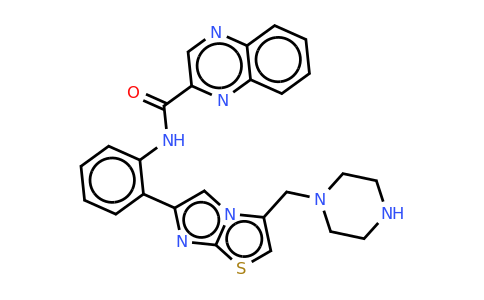 CAS 925434-55-5 | N-(2-(3-(piperazin-1-ylmethyl)imidazo[2,1-B]thiazol-6-YL)phenyl)quinoxaline-2-carboxamide