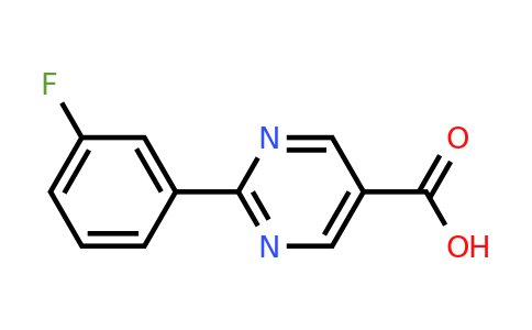 CAS 933988-24-0 | 2-(3-Fluorophenyl)pyrimidine-5-carboxylic acid