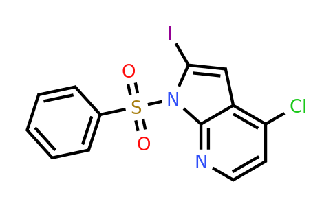 CAS 940948-30-1 | 1-Benzenesulfonyl-4-chloro-2-iodo-7-azaindole