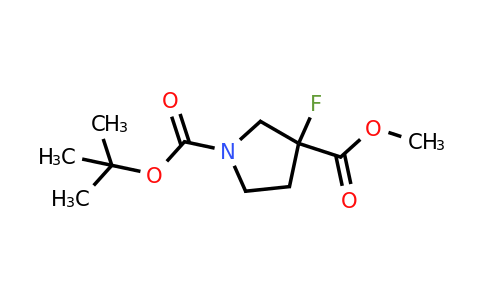 CAS 942189-96-0 | 1,3-Pyrrolidinedicarboxylic acid, 3-fluoro-, 1-(1,1-dimethylethyl) 3-methyl ester