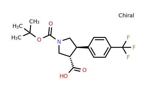 CAS 955137-85-6 | trans-1-boc-4-(4-trifluoromethylphenyl)-pyrrolidine-3-carboxylic acid