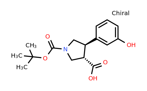 CAS 959575-09-8 | trans-1-boc-4-(3-hydroxyphenyl)-pyrrolidine-3-carboxylic acid