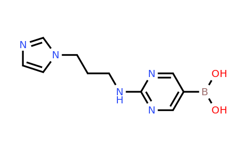 (2-([3-(1H-Imidazol-1-YL)propyl]amino)pyrimidin-5-YL)boronic acid