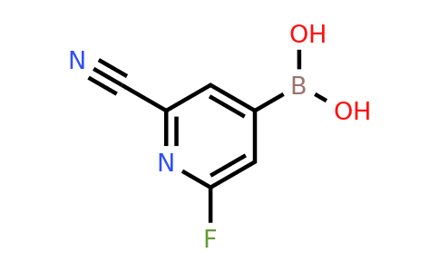 (2-Cyano-6-fluoropyridin-4-YL)boronic acid
