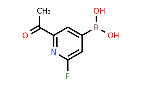 (2-Acetyl-6-fluoropyridin-4-YL)boronic acid