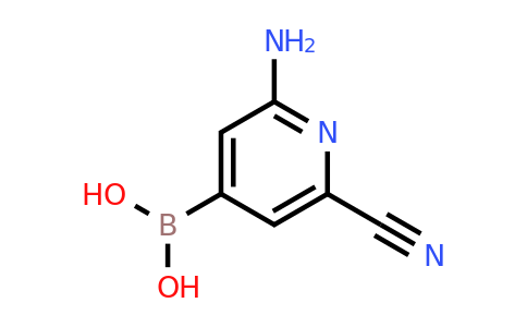 (2-Amino-6-cyanopyridin-4-YL)boronic acid