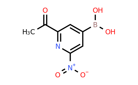 (2-Acetyl-6-nitropyridin-4-YL)boronic acid