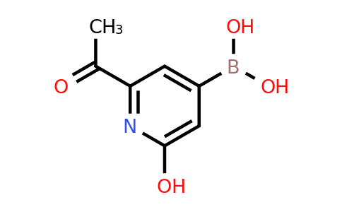 (2-Acetyl-6-hydroxypyridin-4-YL)boronic acid