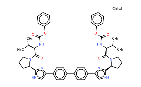 Diphenyl (2S,2'S)-1,1'-((2S,2'S)-2,2'-(4,4'-(biphenyl-4,4'-diyl)bis(1H-imidazole-4,2-diyl))bis(pyrrolidine-2,1-diyl))bis(3-methyl-1-oxobutane-2,1-diyl)dicarbamate