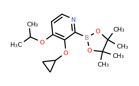 3-Cyclopropoxy-4-isopropoxy-2-(4,4,5,5-tetramethyl-1,3,2-dioxaborolan-2-YL)pyridine