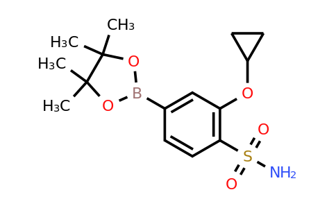 2-Cyclopropoxy-4-(4,4,5,5-tetramethyl-1,3,2-dioxaborolan-2-YL)benzenesulfonamide