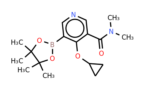 4-Cyclopropoxy-N,n-dimethyl-5-(4,4,5,5-tetramethyl-1,3,2-dioxaborolan-2-YL)nicotinamide