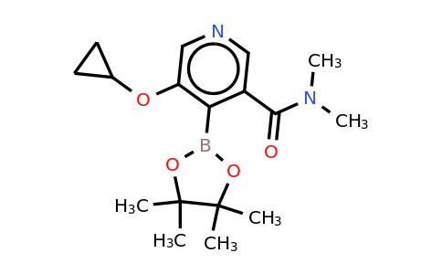 5-Cyclopropoxy-N,n-dimethyl-4-(4,4,5,5-tetramethyl-1,3,2-dioxaborolan-2-YL)nicotinamide