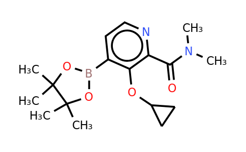 3-Cyclopropoxy-N,n-dimethyl-4-(4,4,5,5-tetramethyl-1,3,2-dioxaborolan-2-YL)picolinamide