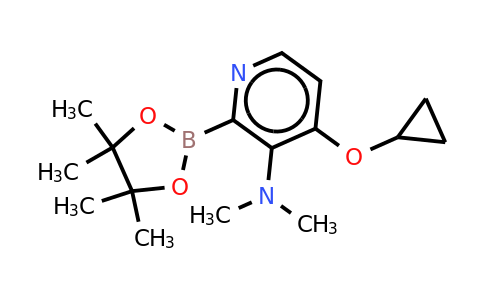 4-Cyclopropoxy-N,n-dimethyl-2-(4,4,5,5-tetramethyl-1,3,2-dioxaborolan-2-YL)pyridin-3-amine