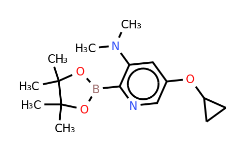 5-Cyclopropoxy-N,n-dimethyl-2-(4,4,5,5-tetramethyl-1,3,2-dioxaborolan-2-YL)pyridin-3-amine
