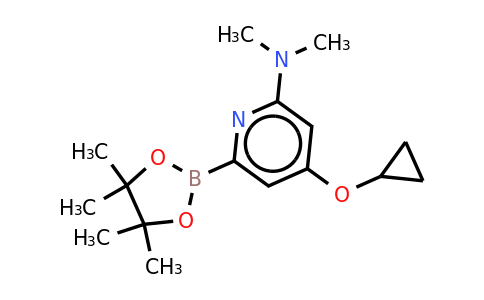 4-Cyclopropoxy-N,n-dimethyl-6-(4,4,5,5-tetramethyl-1,3,2-dioxaborolan-2-YL)pyridin-2-amine