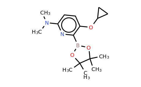 5-Cyclopropoxy-N,n-dimethyl-6-(4,4,5,5-tetramethyl-1,3,2-dioxaborolan-2-YL)pyridin-2-amine