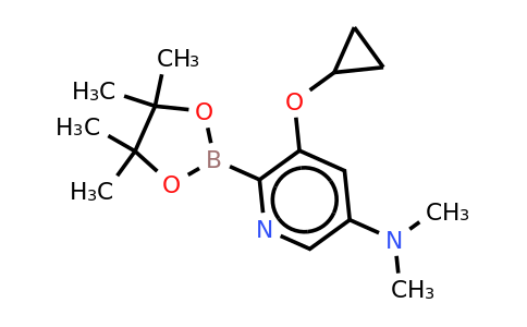 5-Cyclopropoxy-N,n-dimethyl-6-(4,4,5,5-tetramethyl-1,3,2-dioxaborolan-2-YL)pyridin-3-amine