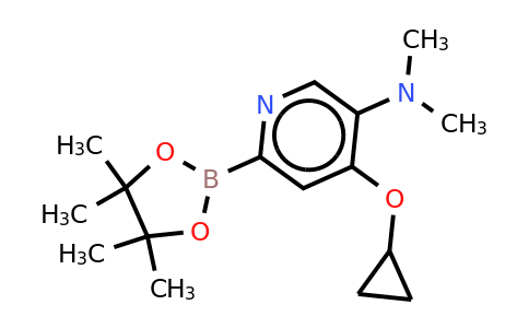 4-Cyclopropoxy-N,n-dimethyl-6-(4,4,5,5-tetramethyl-1,3,2-dioxaborolan-2-YL)pyridin-3-amine