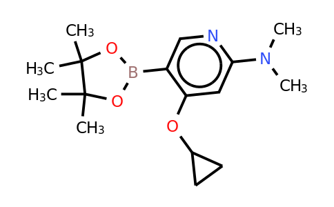4-Cyclopropoxy-N,n-dimethyl-5-(4,4,5,5-tetramethyl-1,3,2-dioxaborolan-2-YL)pyridin-2-amine