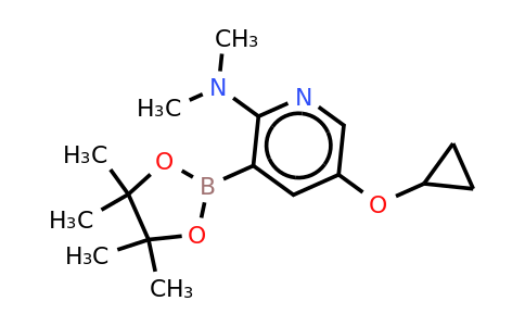 5-Cyclopropoxy-N,n-dimethyl-3-(4,4,5,5-tetramethyl-1,3,2-dioxaborolan-2-YL)pyridin-2-amine
