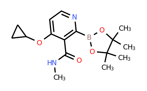 4-Cyclopropoxy-N-methyl-2-(4,4,5,5-tetramethyl-1,3,2-dioxaborolan-2-YL)nicotinamide