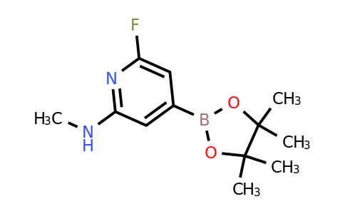 6-Fluoro-N-methyl-4-(4,4,5,5-tetramethyl-1,3,2-dioxaborolan-2-YL)pyridin-2-amine