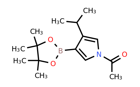 1-(3-Isopropyl-4-(4,4,5,5-tetramethyl-1,3,2-dioxaborolan-2-YL)-pyrrol-1-YL)ethanone